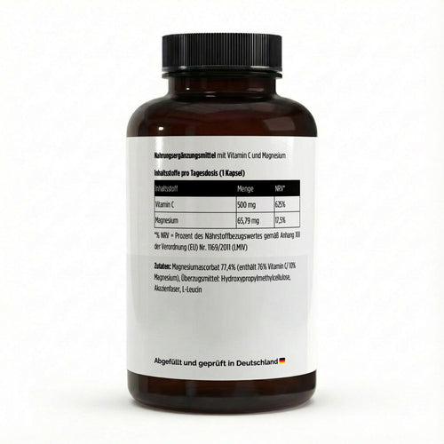 Buffered Vitamin C 500mg + Magnesium - 240 Capsules