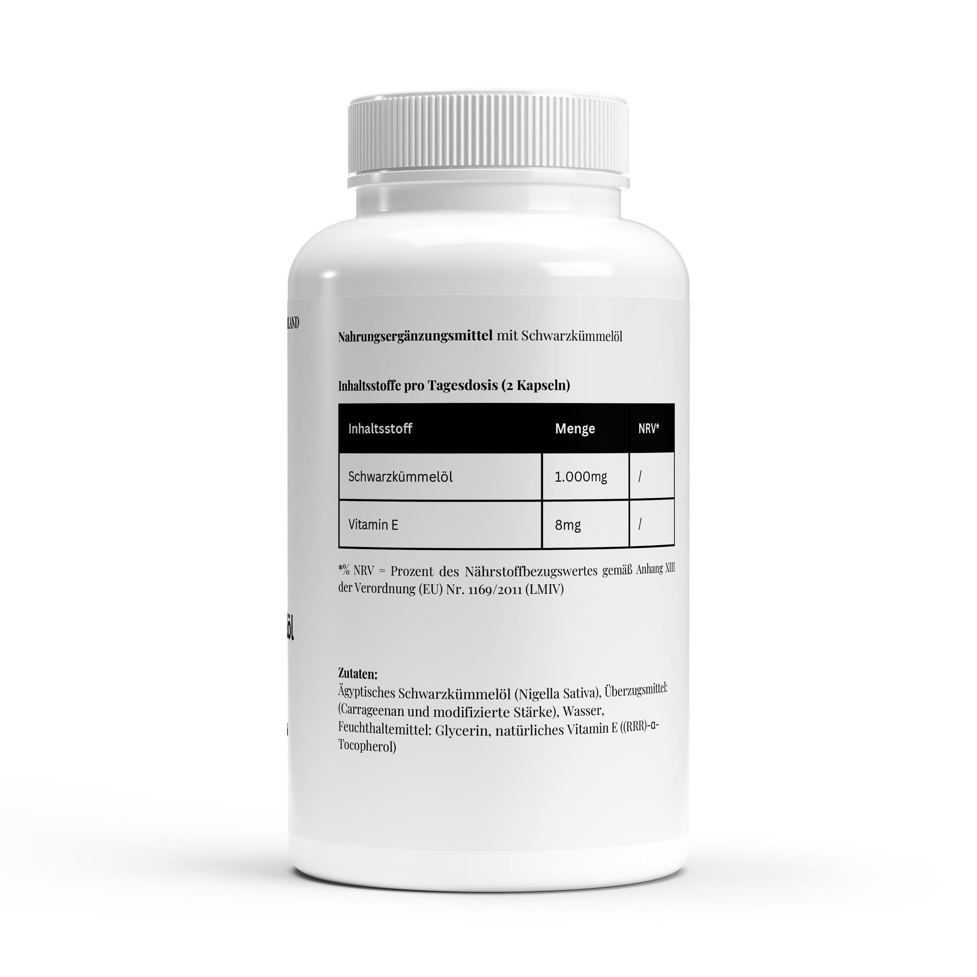 Egyptian Black Cumin Oil (Black Seed Oil) - 240 Vegan Softgels