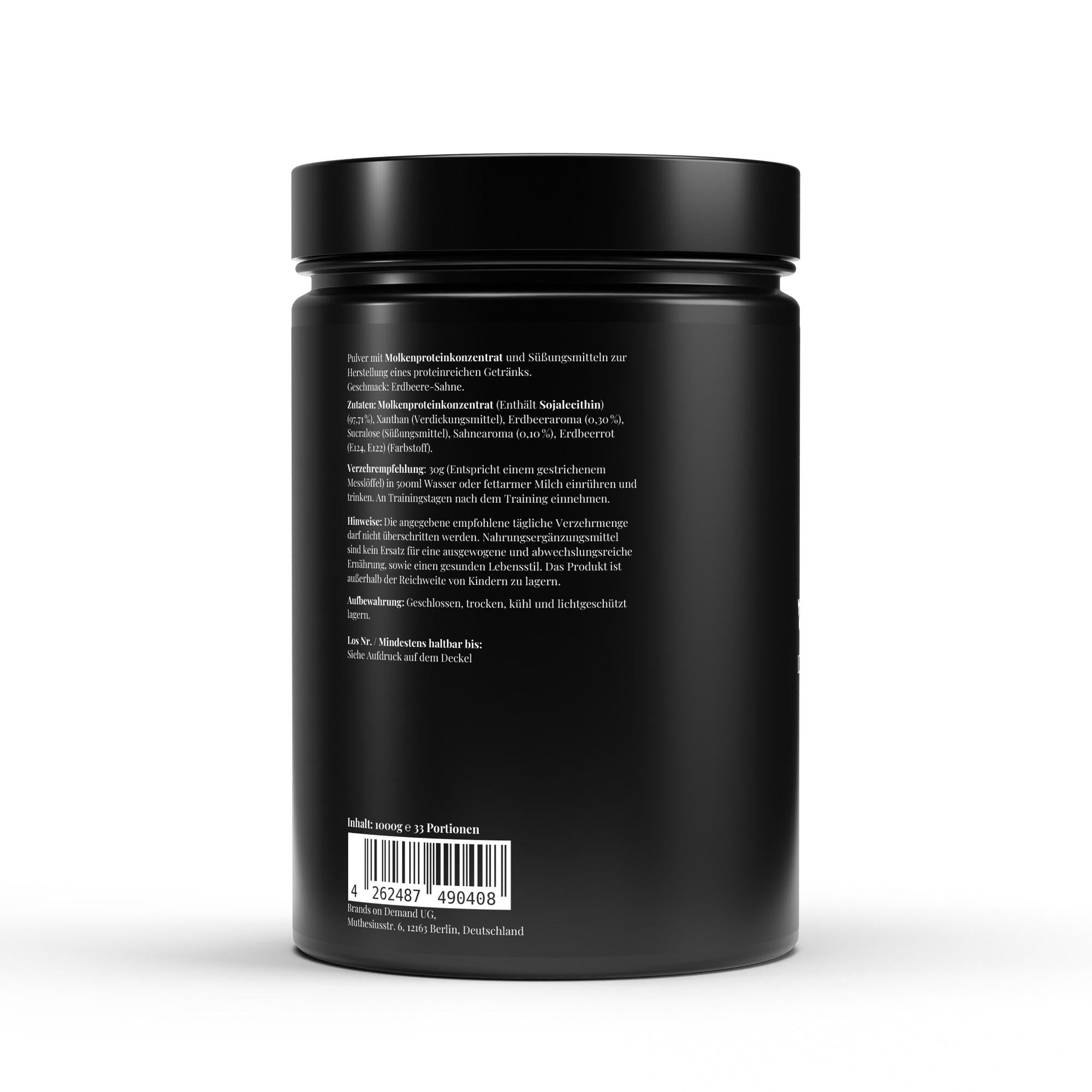 Premium Whey Protein Erdbeere - 1.000g