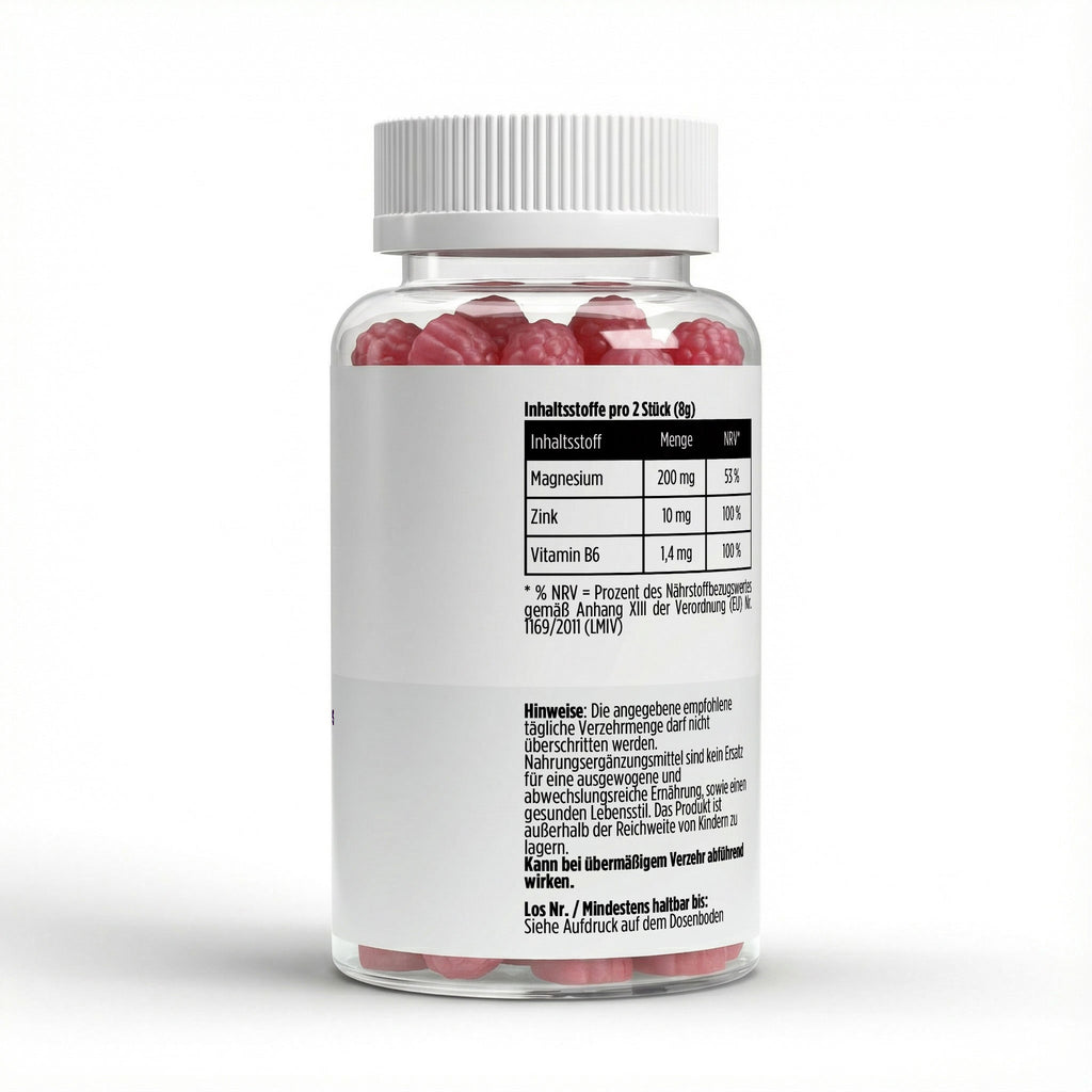 Magnesium + Zinc + B6 Gummies - 60 pcs.