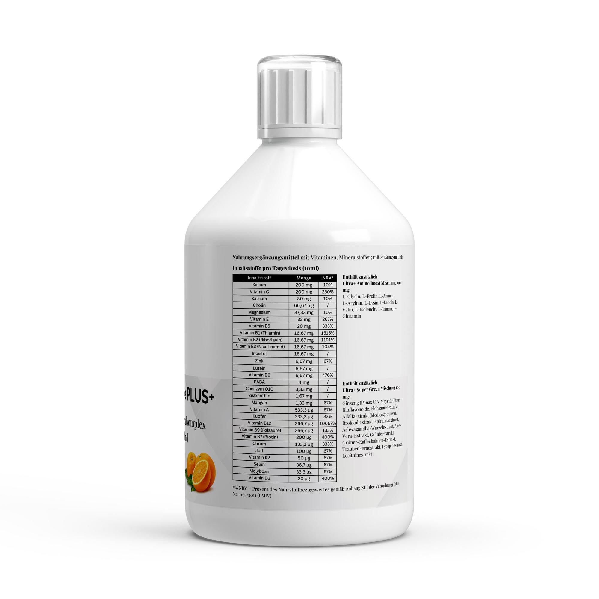 Vita Complete PLUS+ 50 vegan Shots - Fresh Orange - 500ml