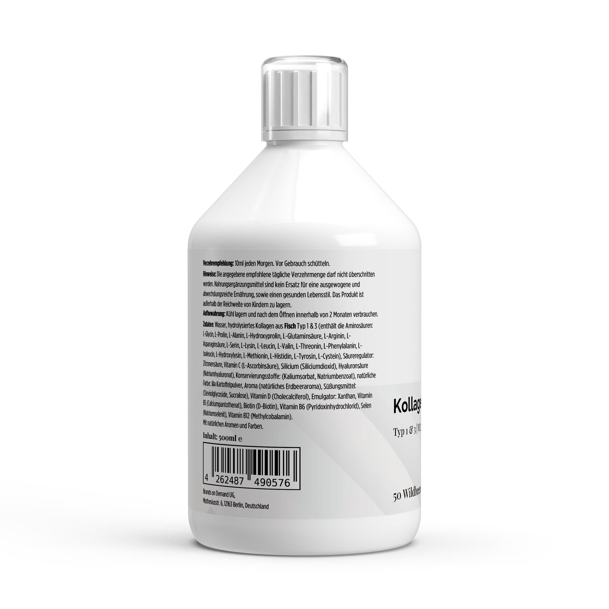 Collagen Marine Plus+ (1500 DA) - 50 Shots - Wild Berry - 500ml