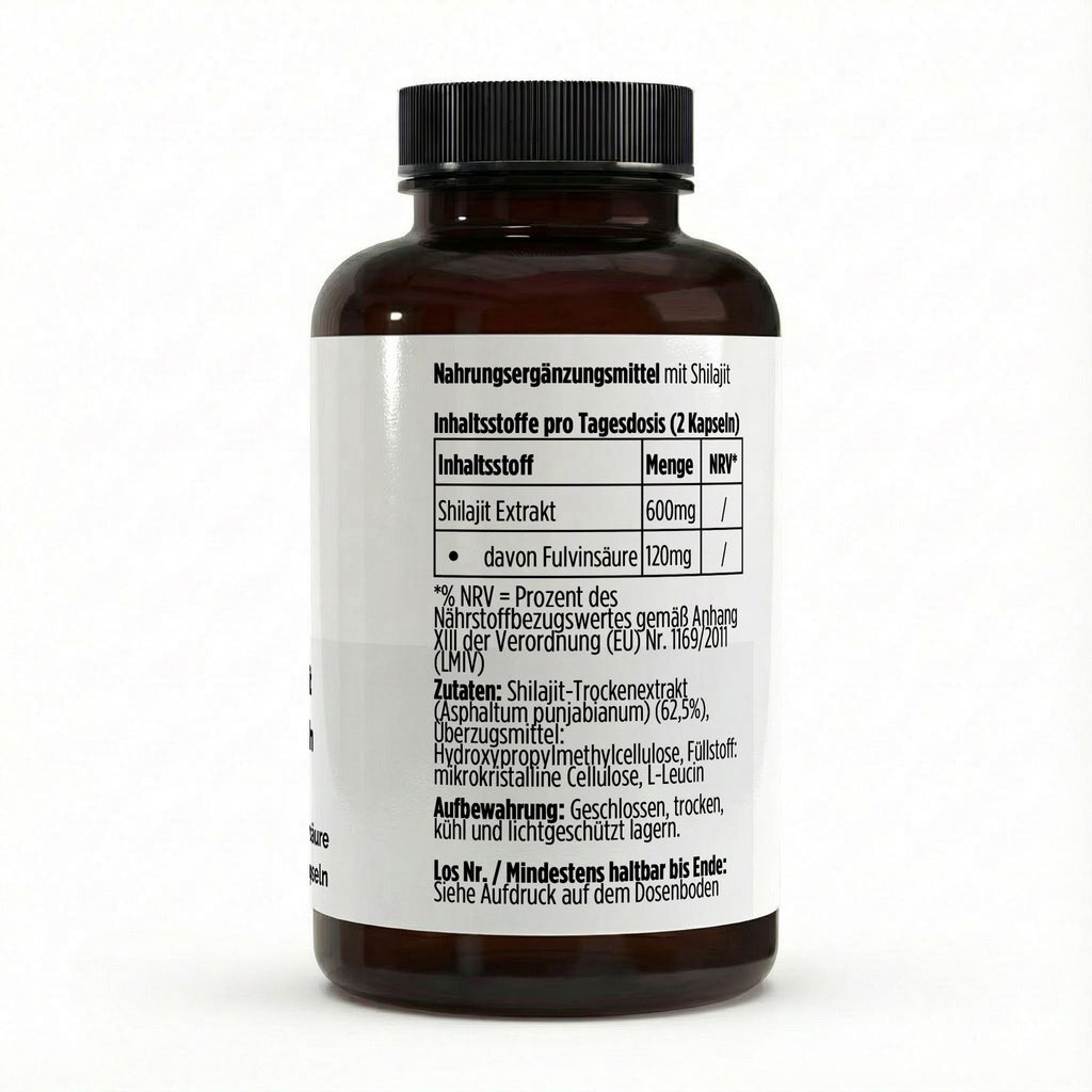 Shilajit (20% Fulvic Acid) - 90 vegan capsules