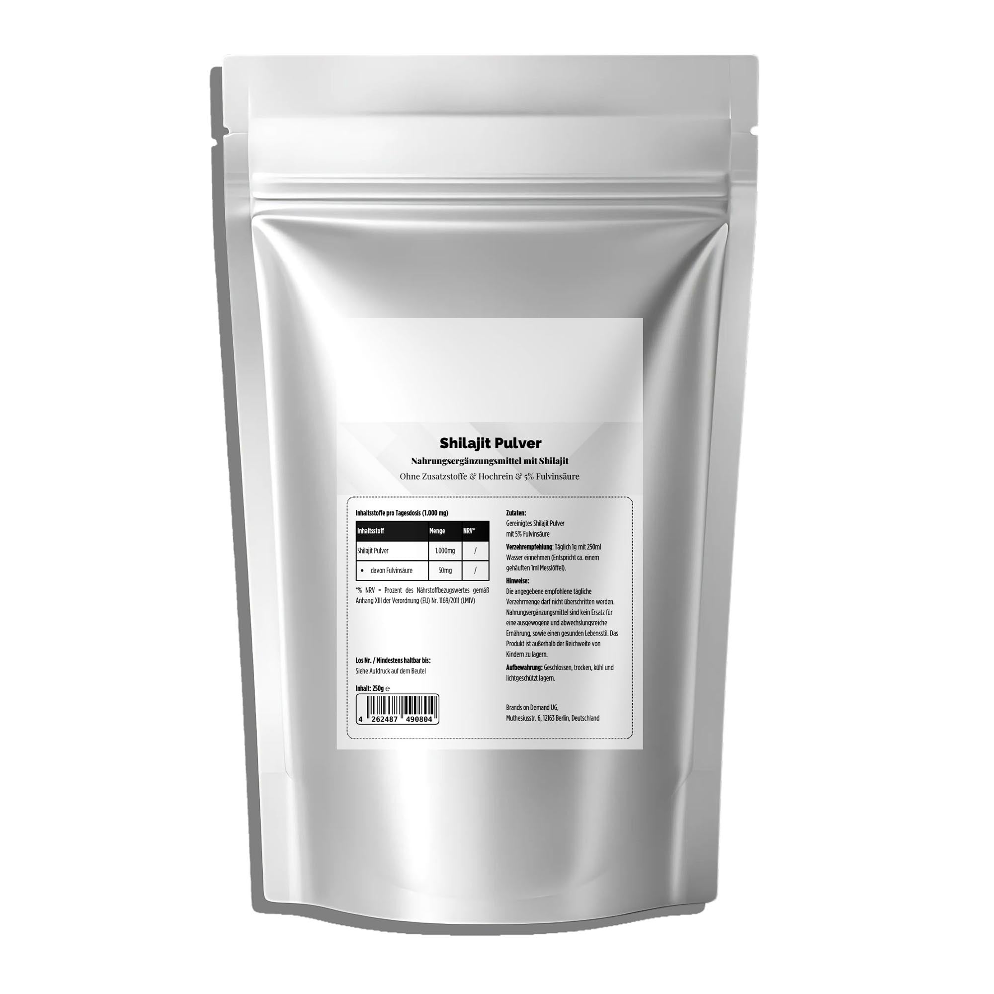 Shilajit Powder - 5% Fulvic Acid - 250g