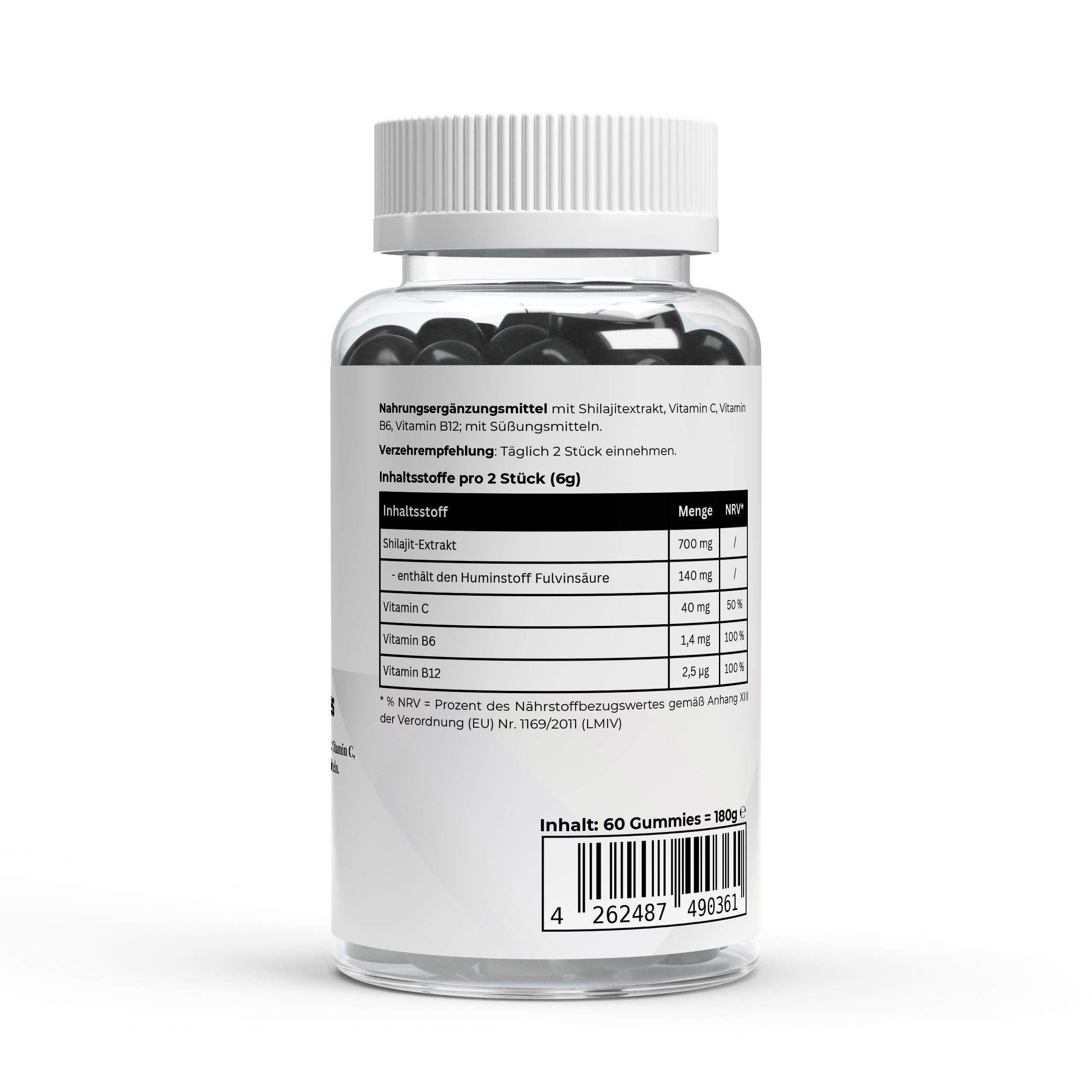 Shilajit Gummies + Vitamin C,B6, B12 - 60 pcs.