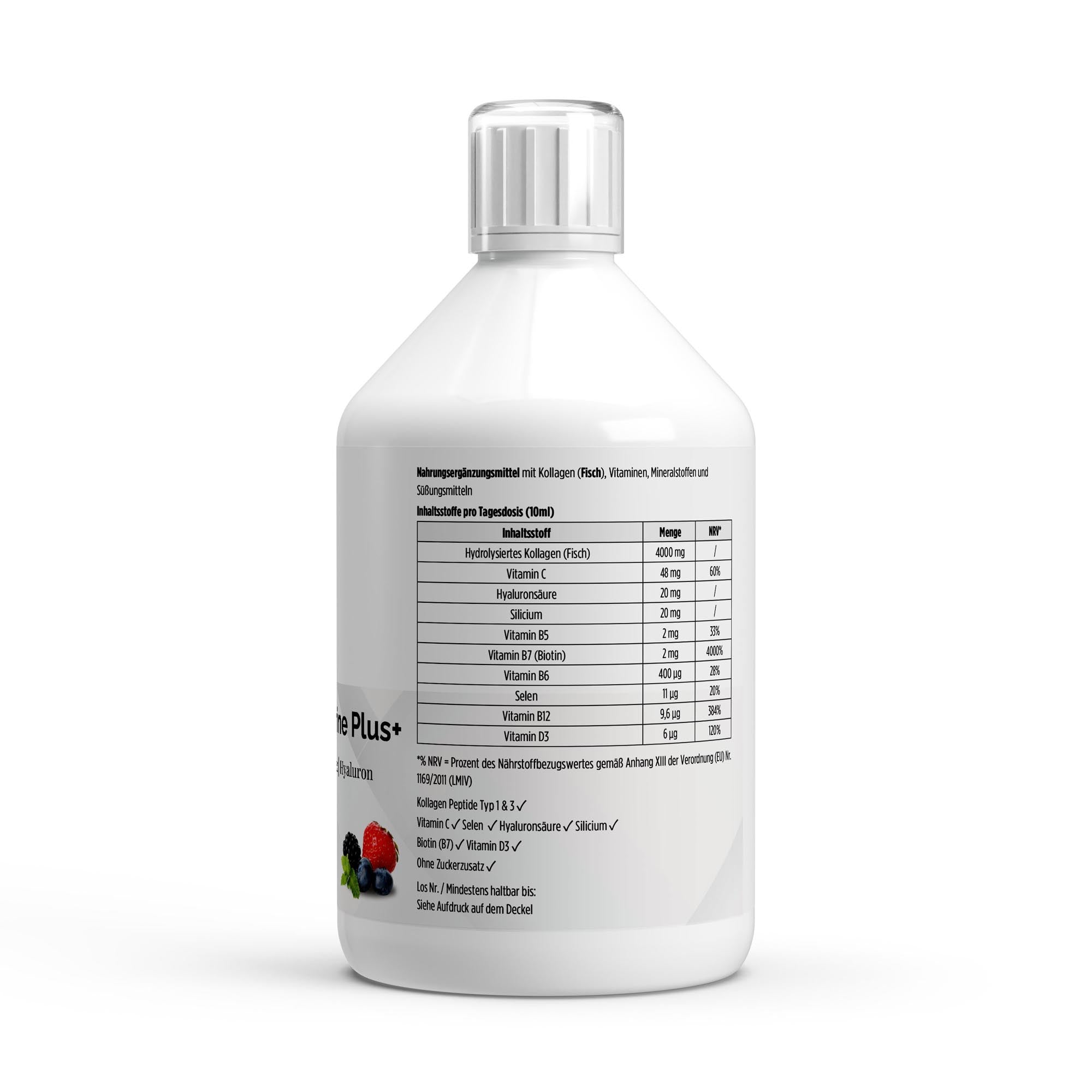 Collagen Marine Plus+ (1500 DA) - 50 Shots - Wild Berry - 500ml