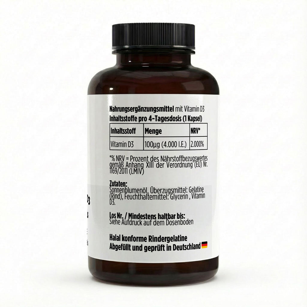 Vitamin D3 4,000 IU - 180 Softgels