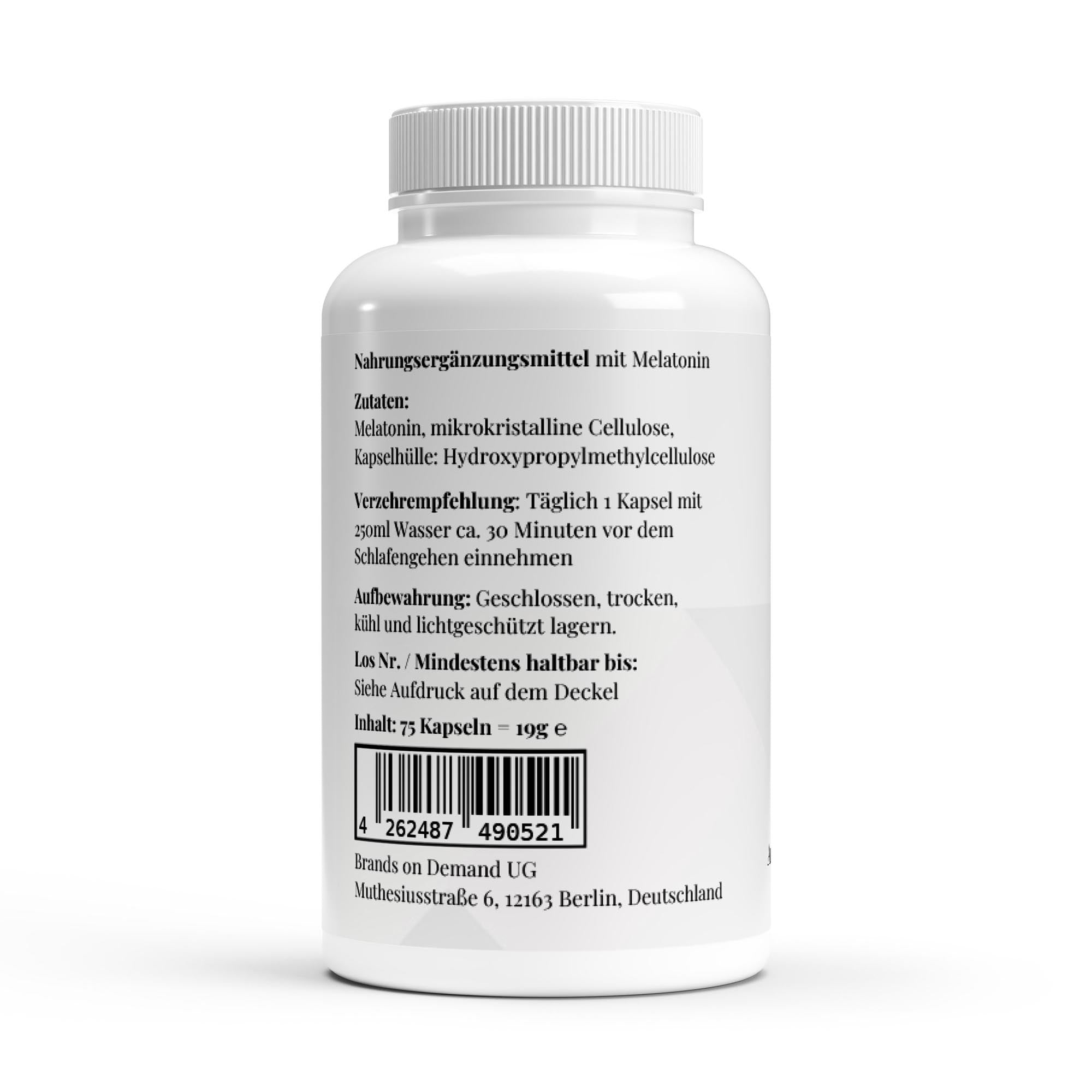 Melatonin - 75 Capsules