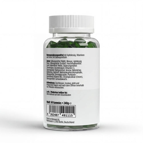 Apple Cider Vinegar + C + B6 + Chromium Gummies - 60 pcs