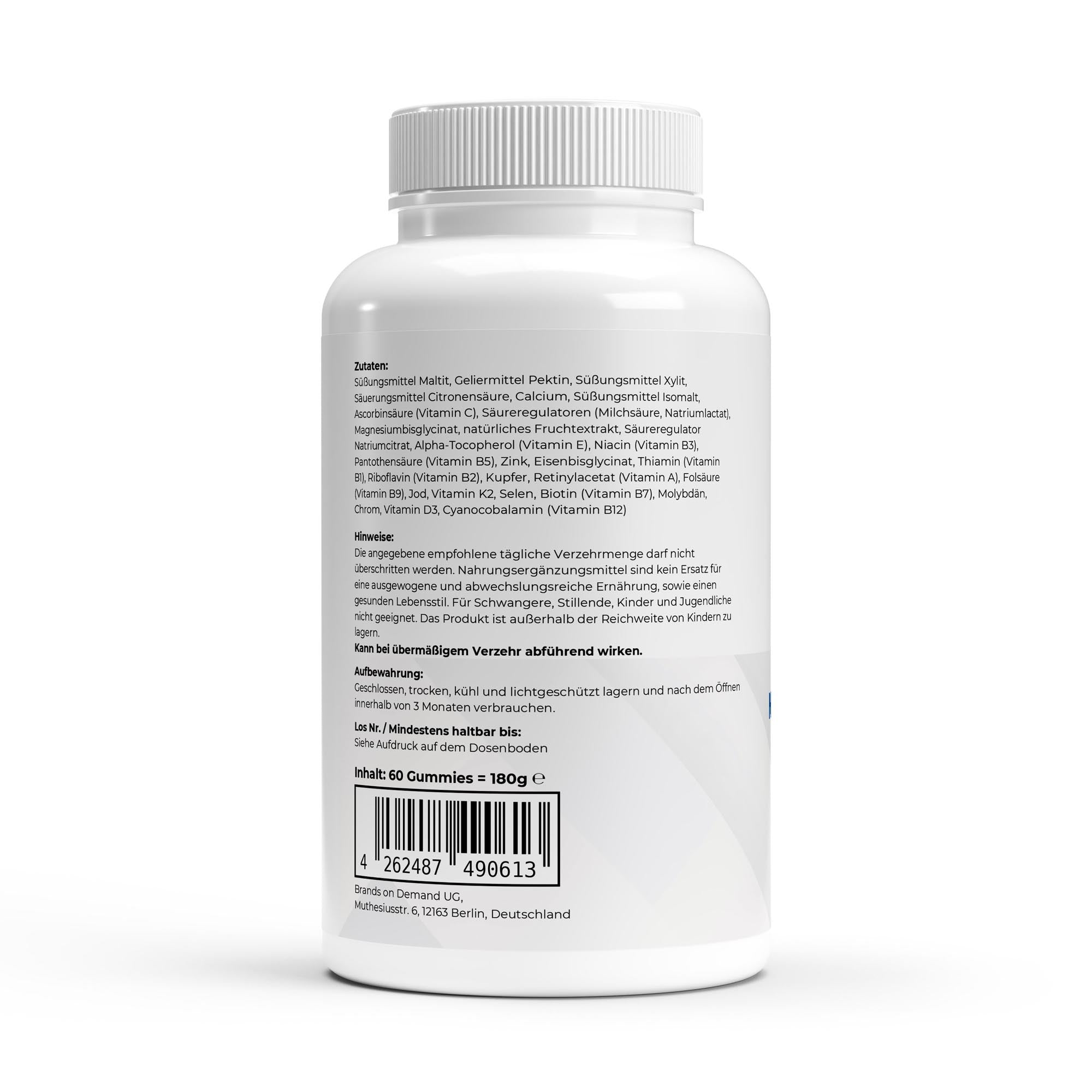 Premium Multivitamin + Mineral Gummies - 60 pcs.