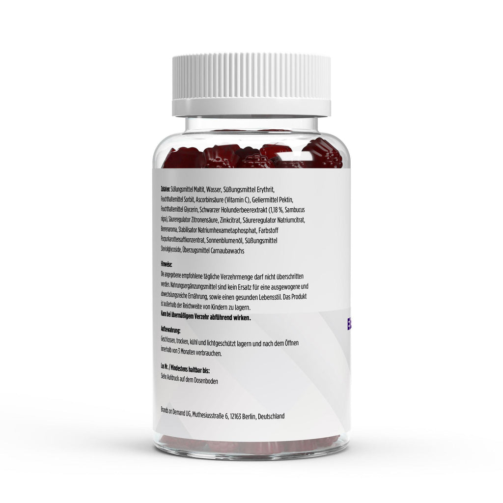 Elderberry + Vitamin C + Zinc Gummies - 60 pcs.