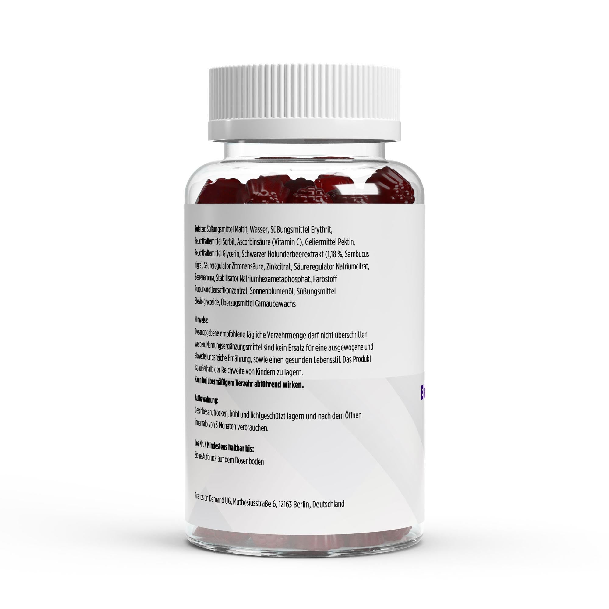 Elderberry + Vitamin C + Zinc Gummies - 60 pcs.